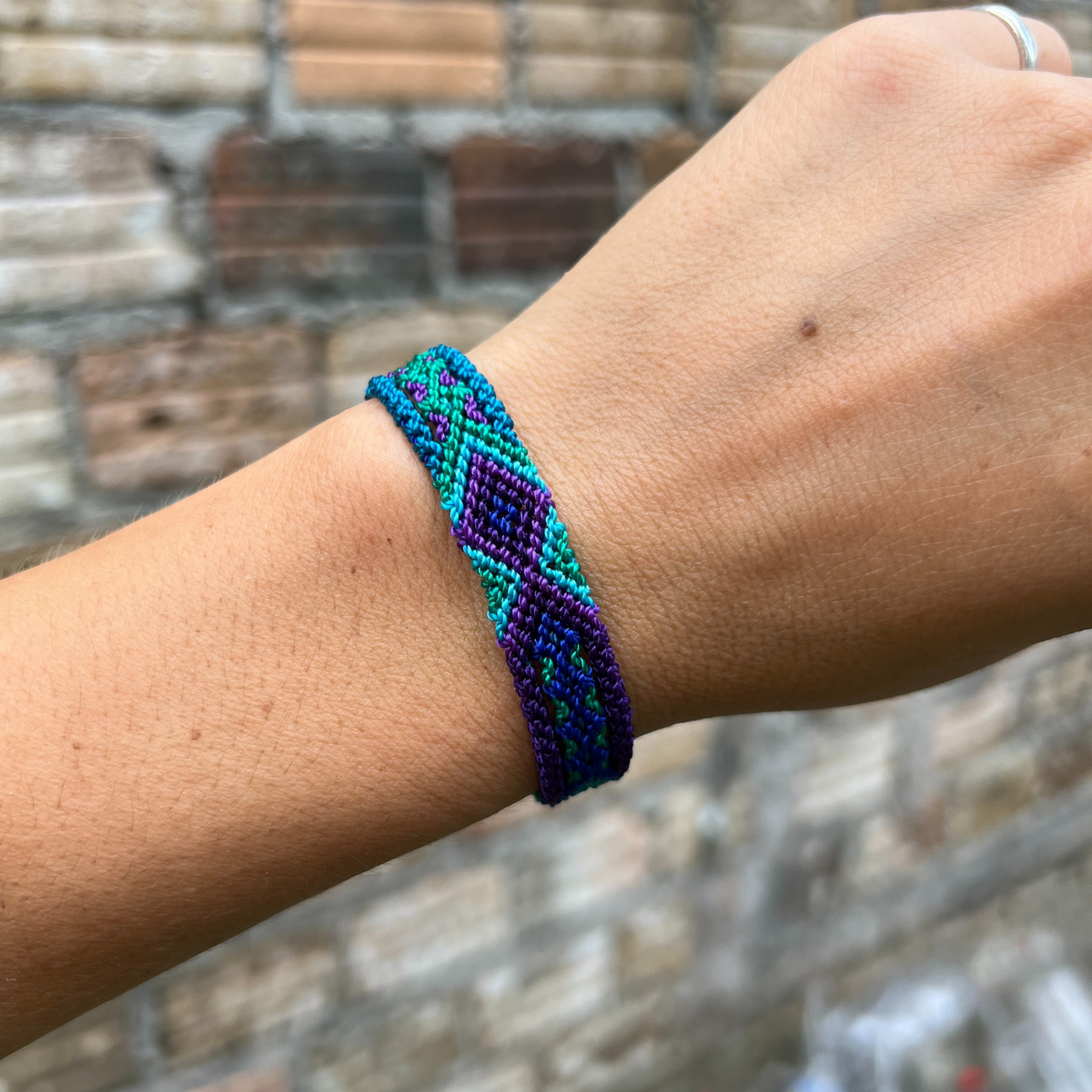 Lumily – wholesale Vävt/flätat armband – Vänskapsarmband i boho-stil med vävt mönster (4 storlekar) – Mexico8