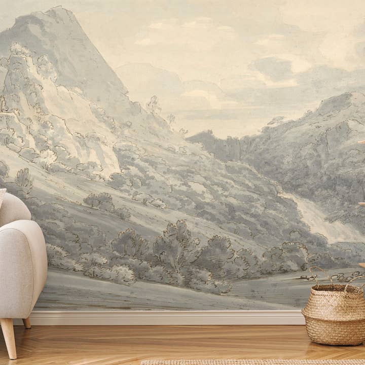SimurgWallArts - Wholesale Wallpaper - Vintage Landscape Wallpaper,Forest Peel and Stick Wall Mural12