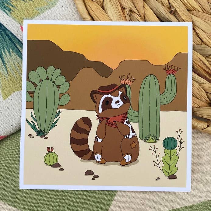 Rangus in der Wüste Kunstdruck für den Großhandel von Katie Cat Created