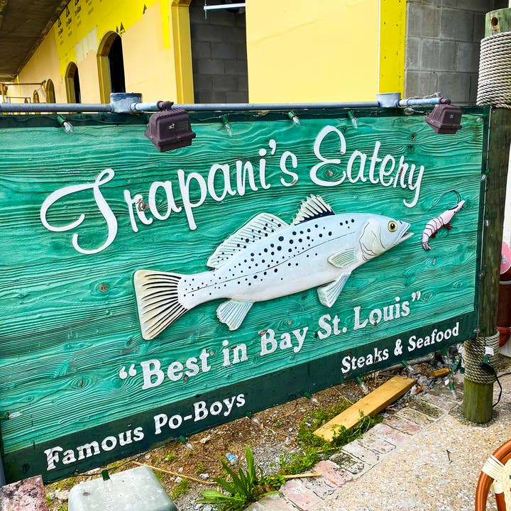 Trapani's Eatery Ceramic Coaster for wholesale by South Austin Gallery