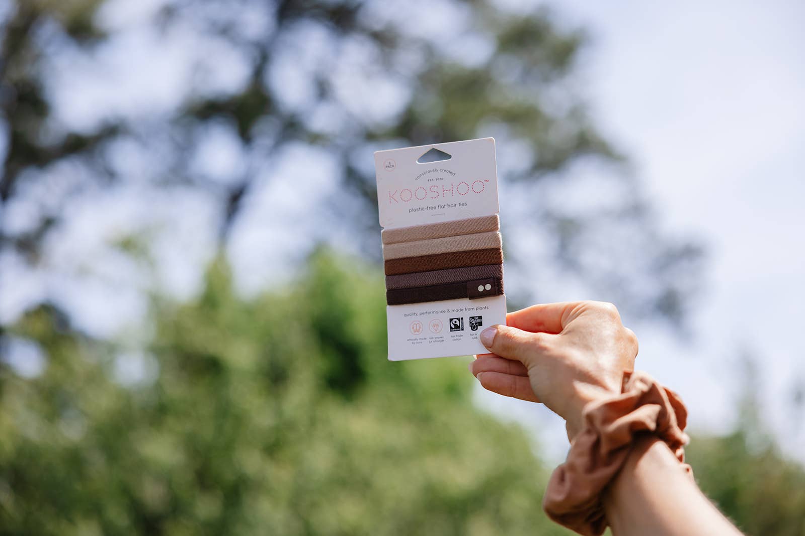 KOOSHOO - Wholesale Hair tie - Plastic-free Biodegradable Hair Ties - Earth Tints2