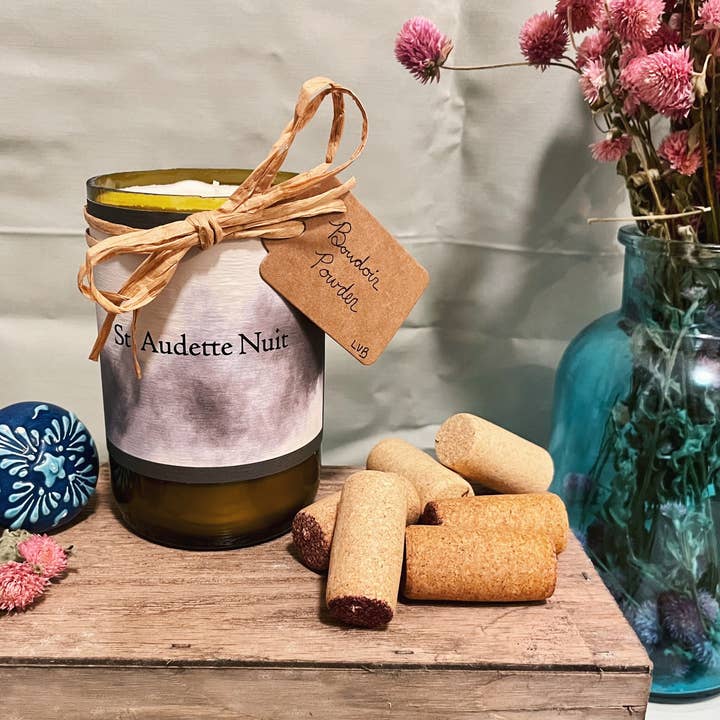 Le Vin Bougie Candles - Wholesale Jar/Filled Candle - Boudoir Powder Soy Wine Bottle Candle4