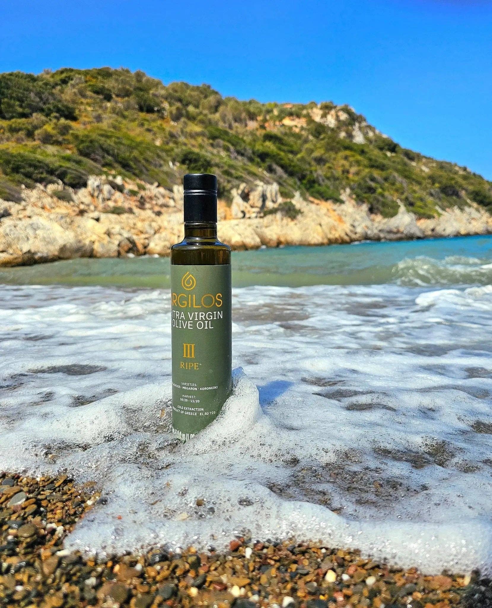 ARGILOS - Wholesale Olive Oil - ARGILOS III RIPE Greek Extra Virgin Olive Oil (500ml)6