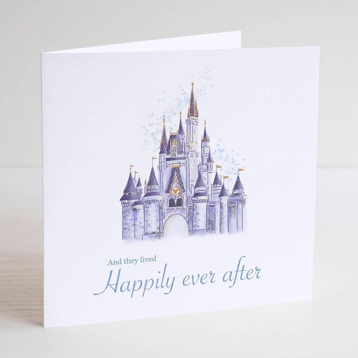 Disney Castle Card-Greeting Card-Happy Anniversary for wholesale by Svhillustration