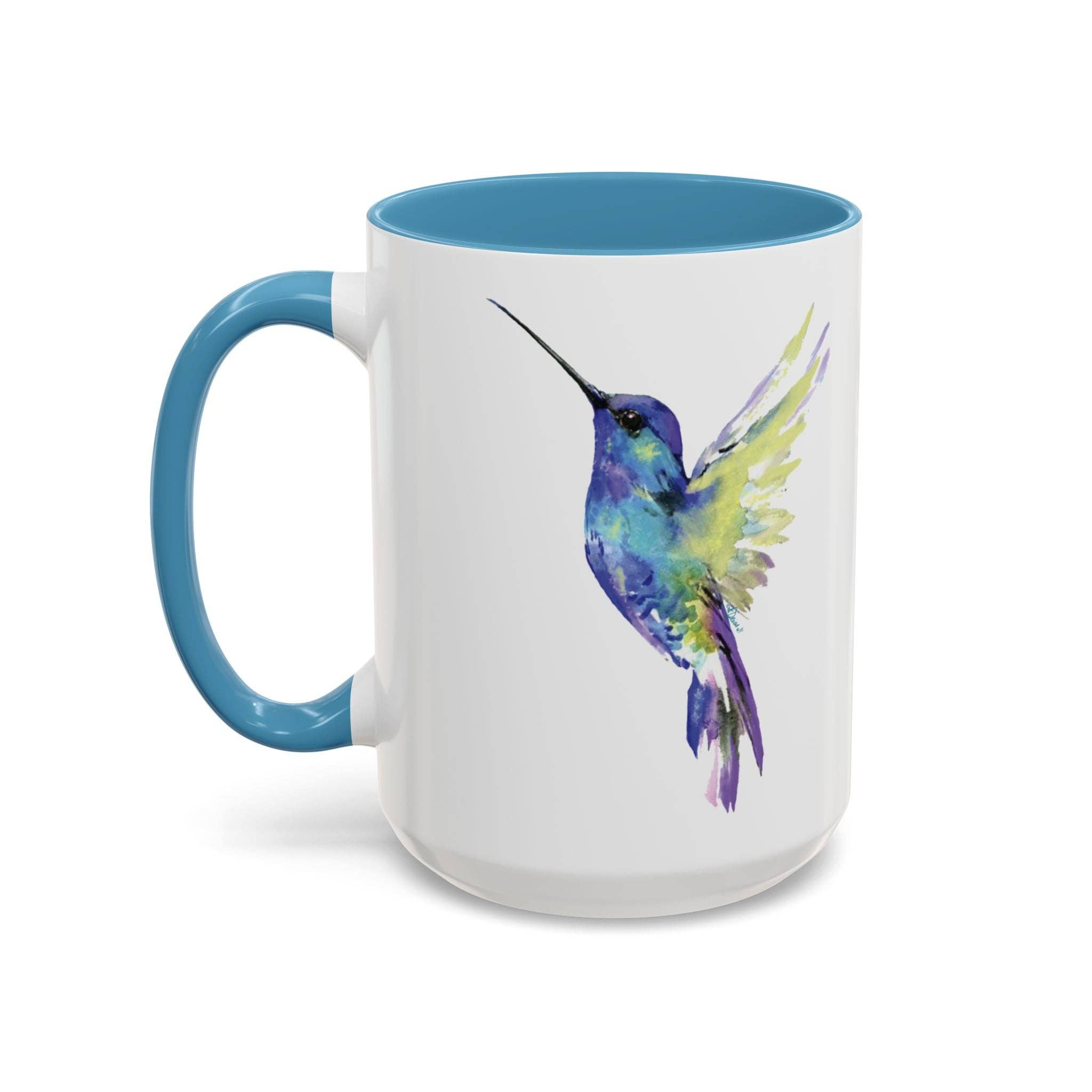 Blue Cava - Wholesale Coffee Mug - Hummingbird Two Tone Ceramic Mug - 11oz & 15oz13