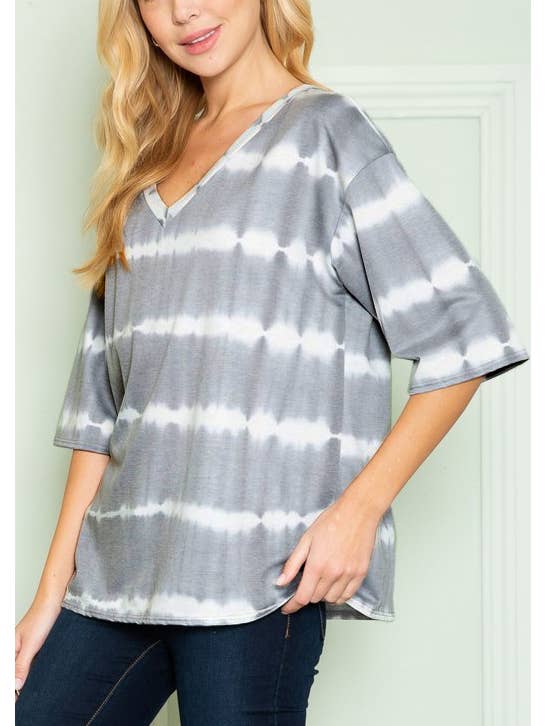 aa24 - Wholesale T-Shirt - Women's - Beautiful Printed Tie Dye Soff Tee3