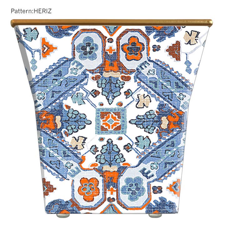 Solo contenitore cachepot Heriz per la vendita all'ingrosso da parte di Hedge Farm Candles and Containers