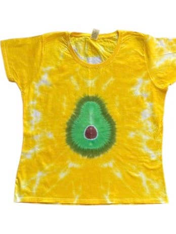 Maglietta Boho Tie Dye - Design Avocado - Abbigliamento Hippie per la vendita all'ingrosso da parte di VeEco Gifts