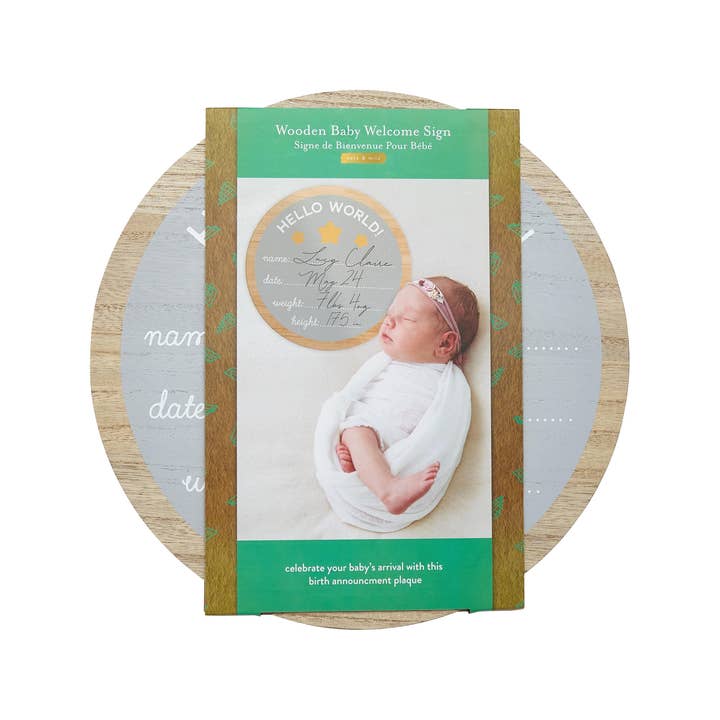 Kate & Milo - Wholesale Milestone Age Block - Kids & Baby - Hello World Fill in Photo Prop, Birth Announcement 6