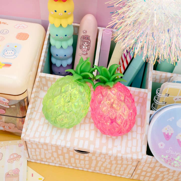 Kawaii Slime Company - Wholesale Squishy Toy - Kids & Baby - Pineapple Gummy 3D Fruits Sensory Squishy Toy (12pcs/case)