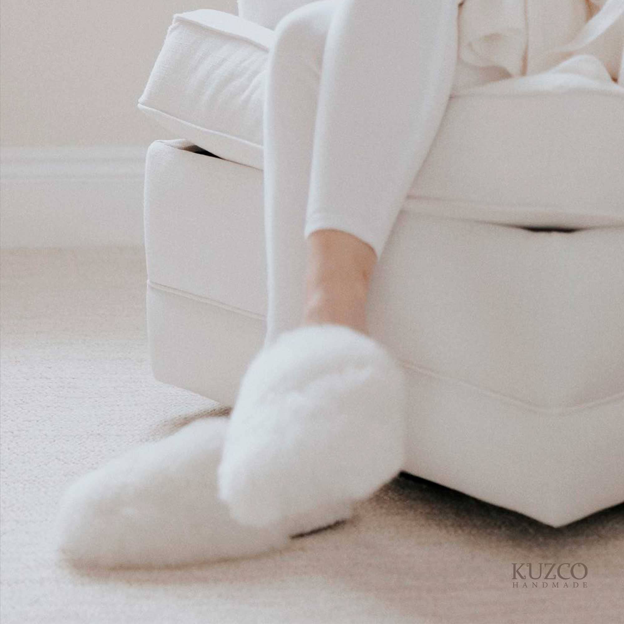KuzcoHandmade - Wholesale Slippers - Women's - Alpaca Fur Slippers – Open Back Handmade Women’s Shoes5