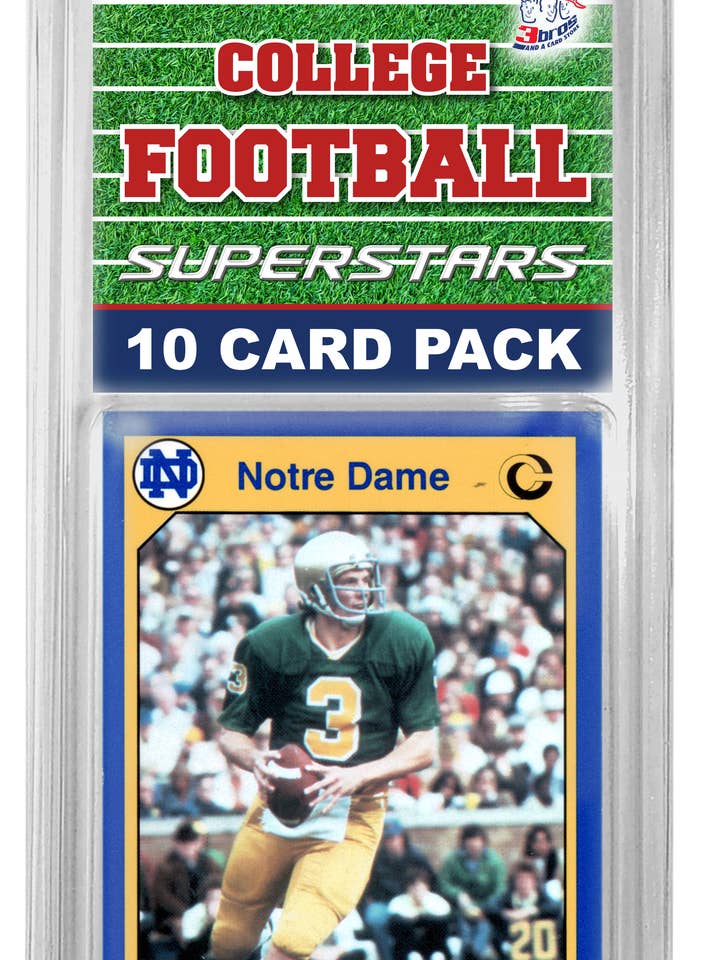 10-Karten Notre Dame Fighting Irish Superstars Kit für den Großhandel von 3bros And A Card Store