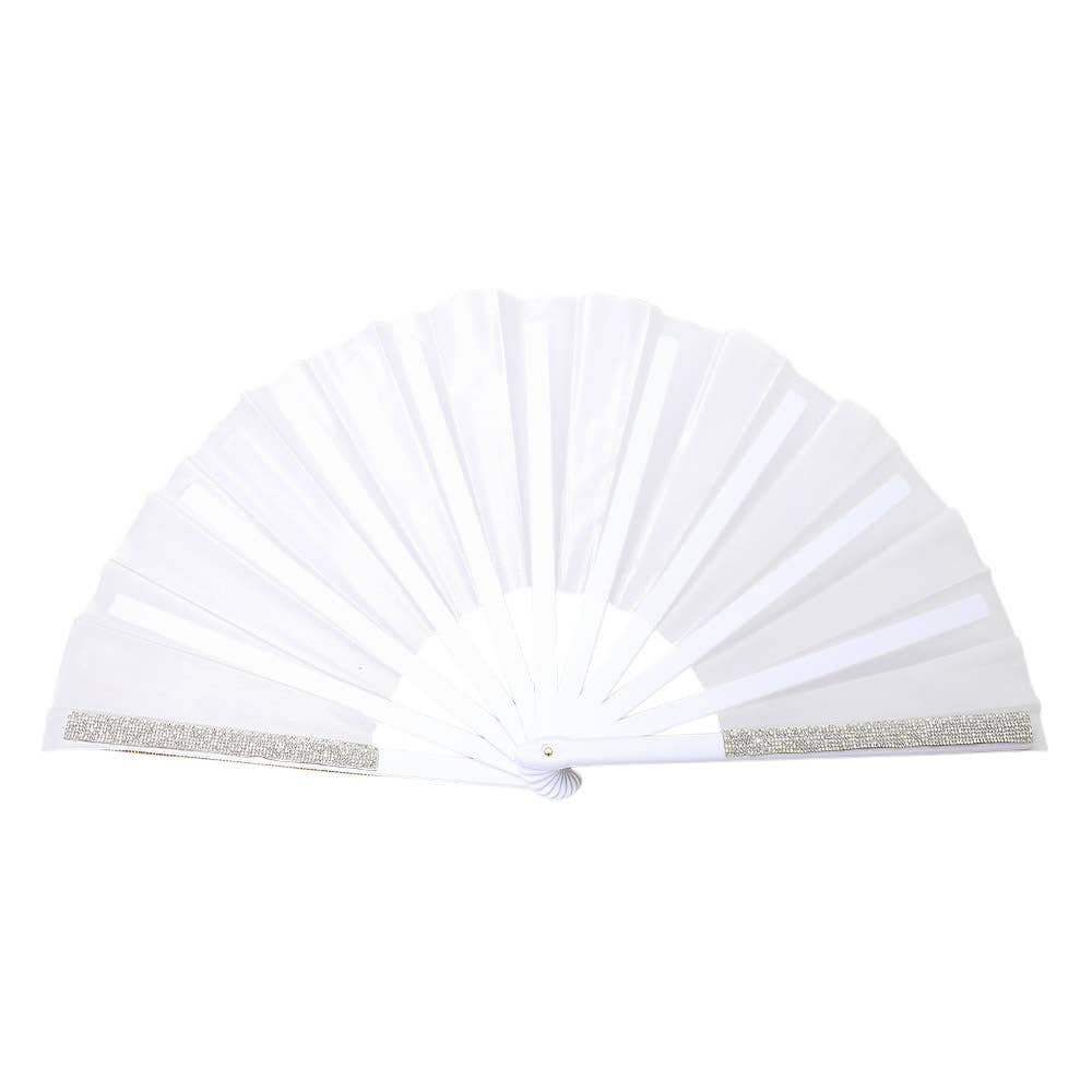 Sensibling Corp. - Wholesale Handheld Folding Fan - Bling Studded Folding Line Dance Hand Fan22