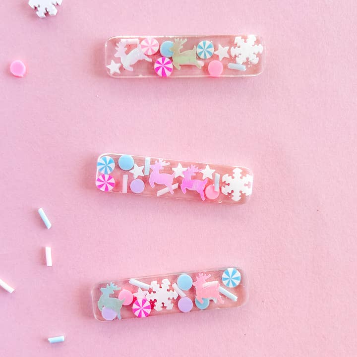 Weihnachts-Rentier-Haarspange für den Großhandel von Ava Bowtique