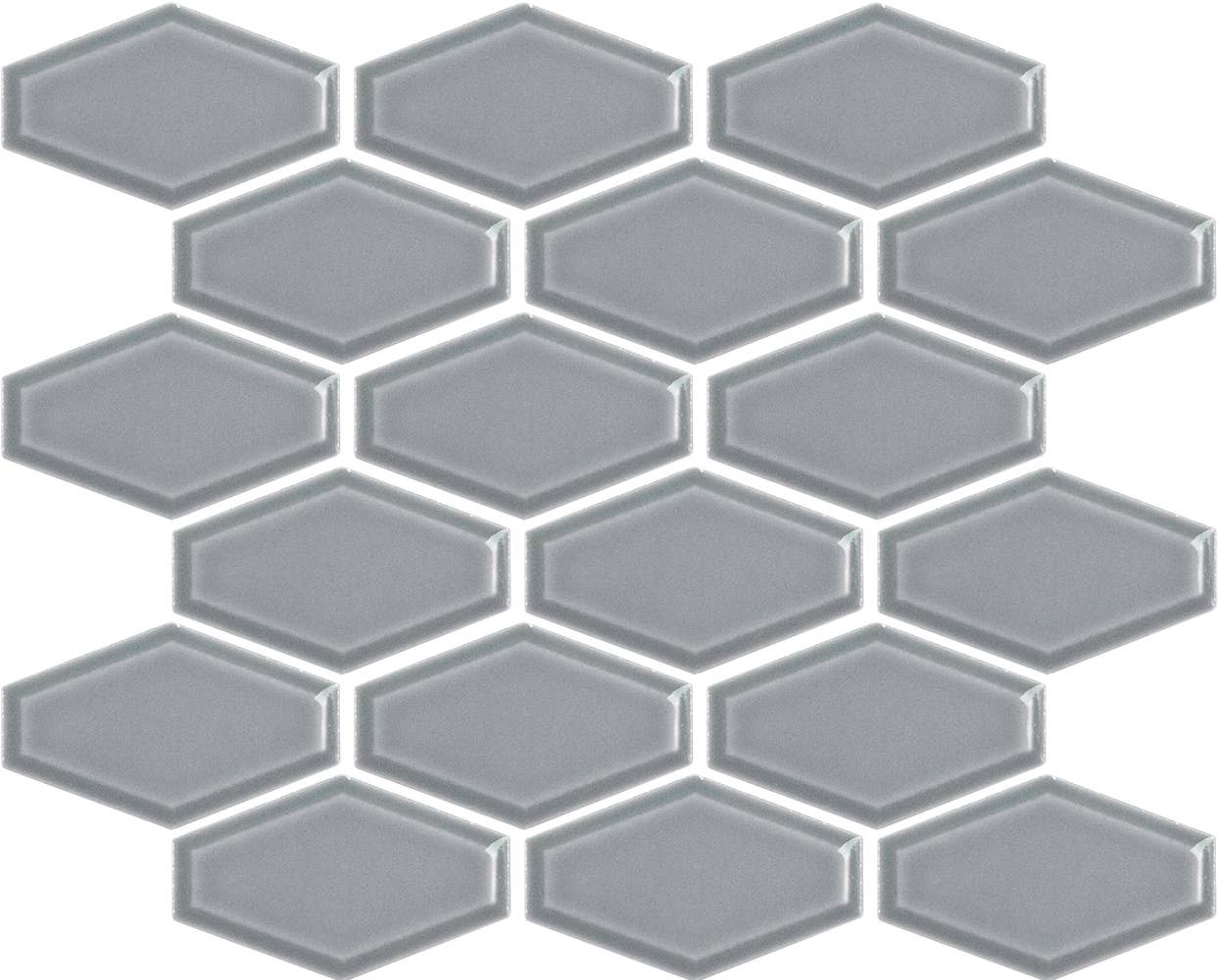 Thomas Avenue Ceramics - Wholesale Wall Tile - 12"x12" Elongated Hexagon Porcelain Mosaic Tile1