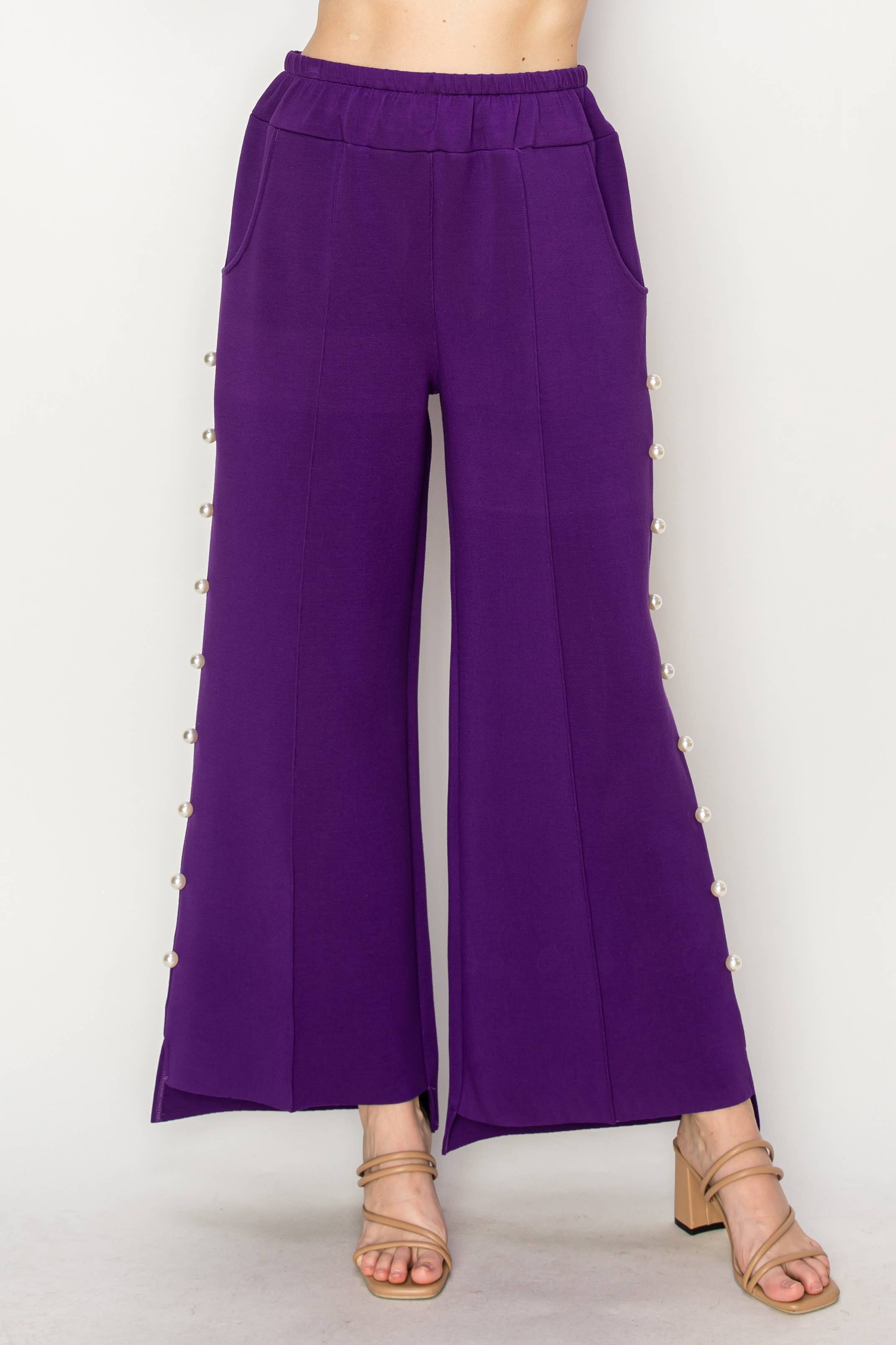 Joh Apparel – Großhandel Hose – Damen – Farrah French Scuba Pearl Lange Hose22