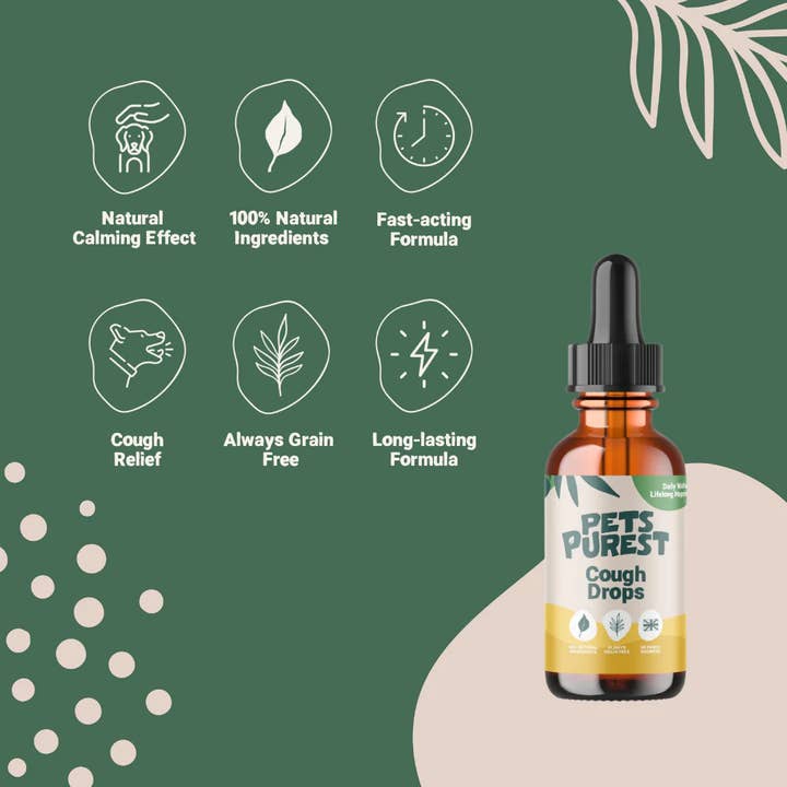 Pets Purest – wholesale Pet supplement – Cat/dog – Pets Purest Cough Medicine for Dogs, Cats & Pets 30ml - 100%2