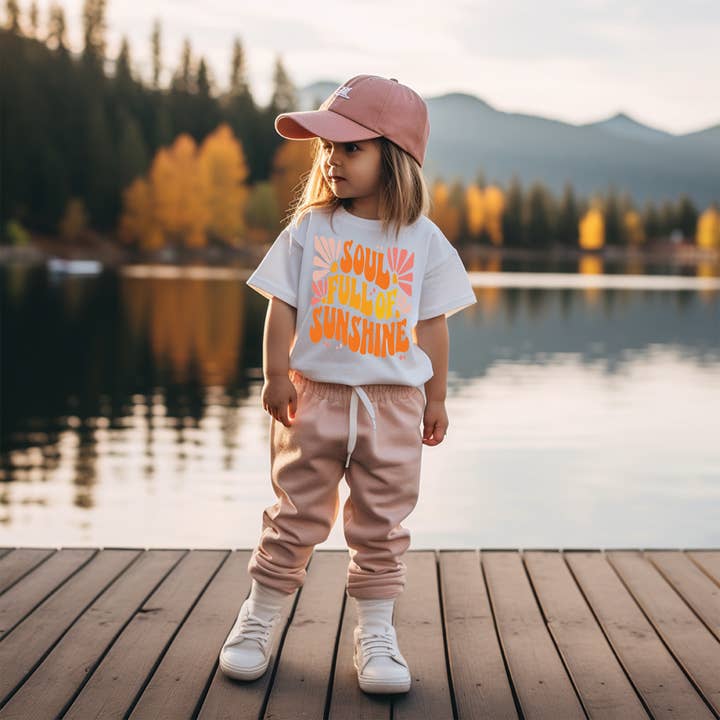 Camisetas «Soul Full of Sunshine» para niños pequeños y jóvenes para venta al por mayor de L.A. Wave Co.