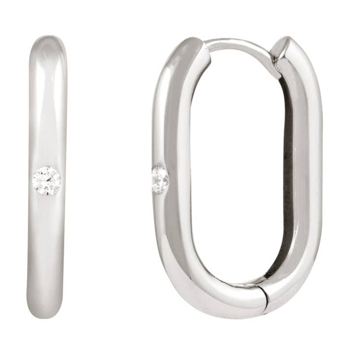 Boucles d'oreilles Divine en argent sterling pour la vente par Twenty Compass