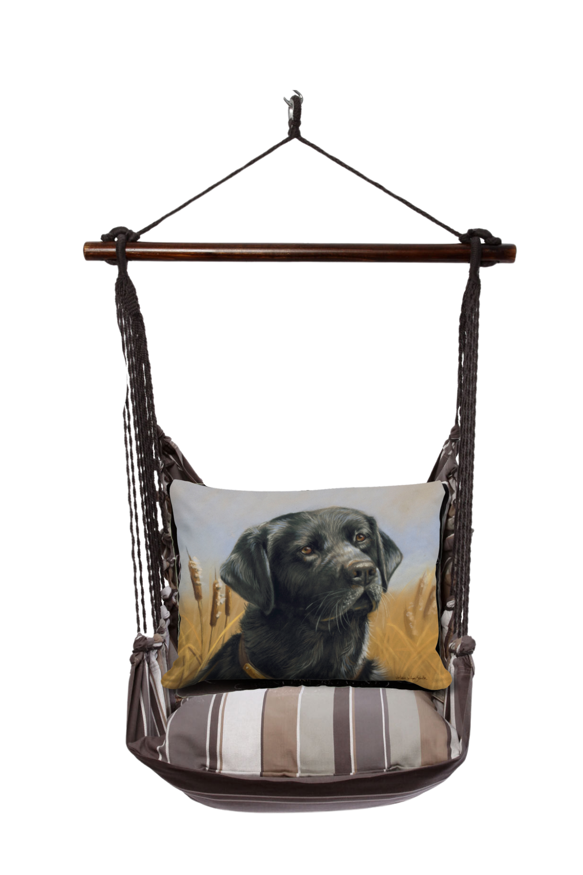 Magnolia Casual - Wholesale Swing Set - Hammock Swing 4-Piece Set indoor / outdoor - Slate Gray6