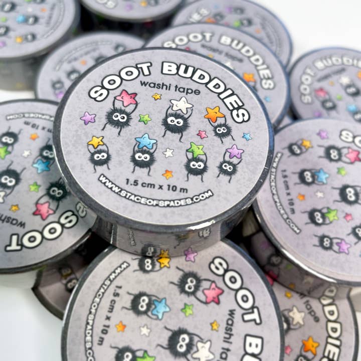 Soot Buddies Washi Tape for wholesale by stace of spades