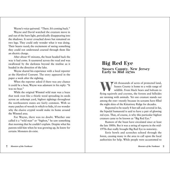AdventureKEEN - Wholesale Book - Adult - Monsters of the Northeast