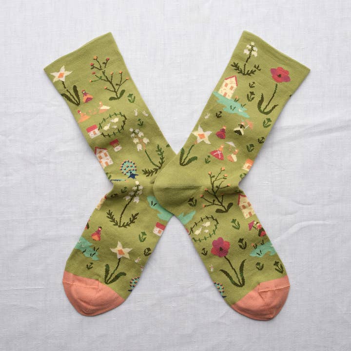 Sock Semi Moss for wholesale by Bonne Maison