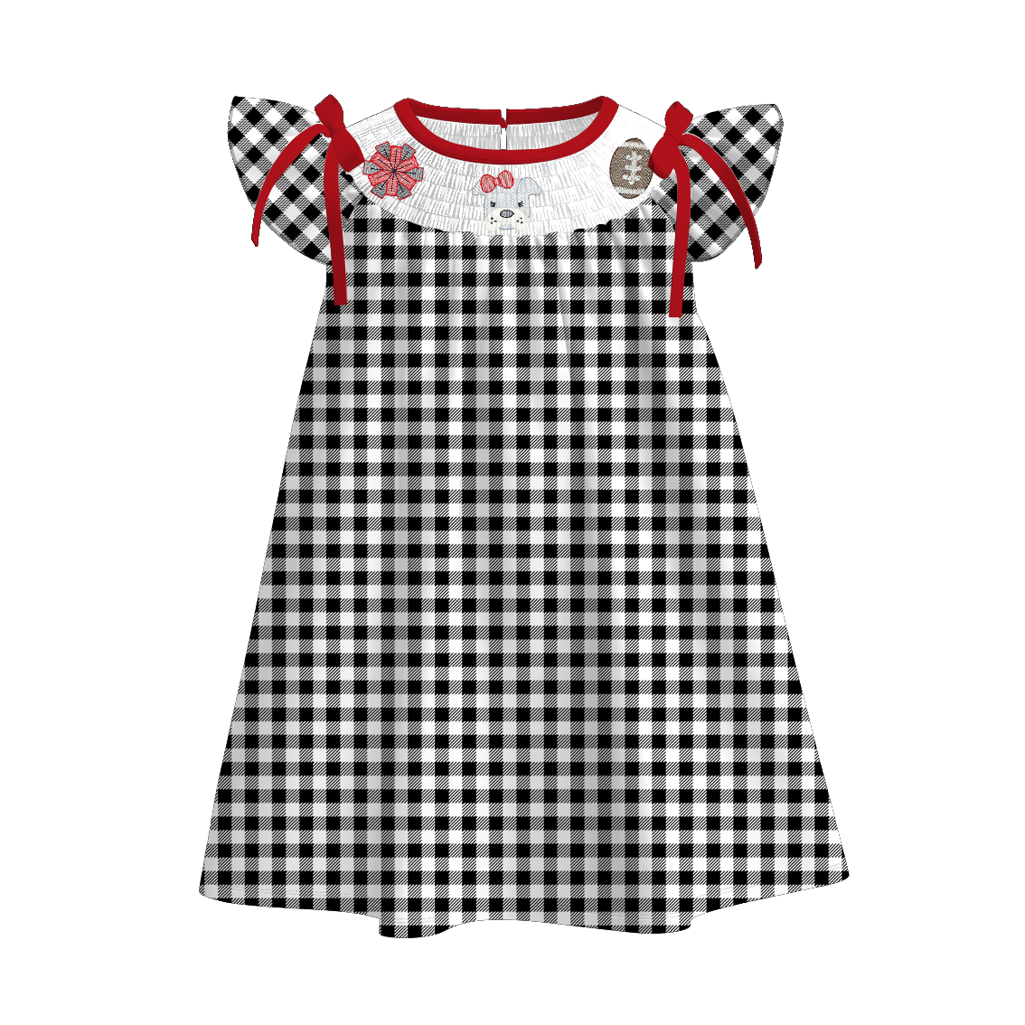 Auraquise - Wholesale Clothing Set - Baby - Georgia Football Embroidered Matching Sibling Outfits0