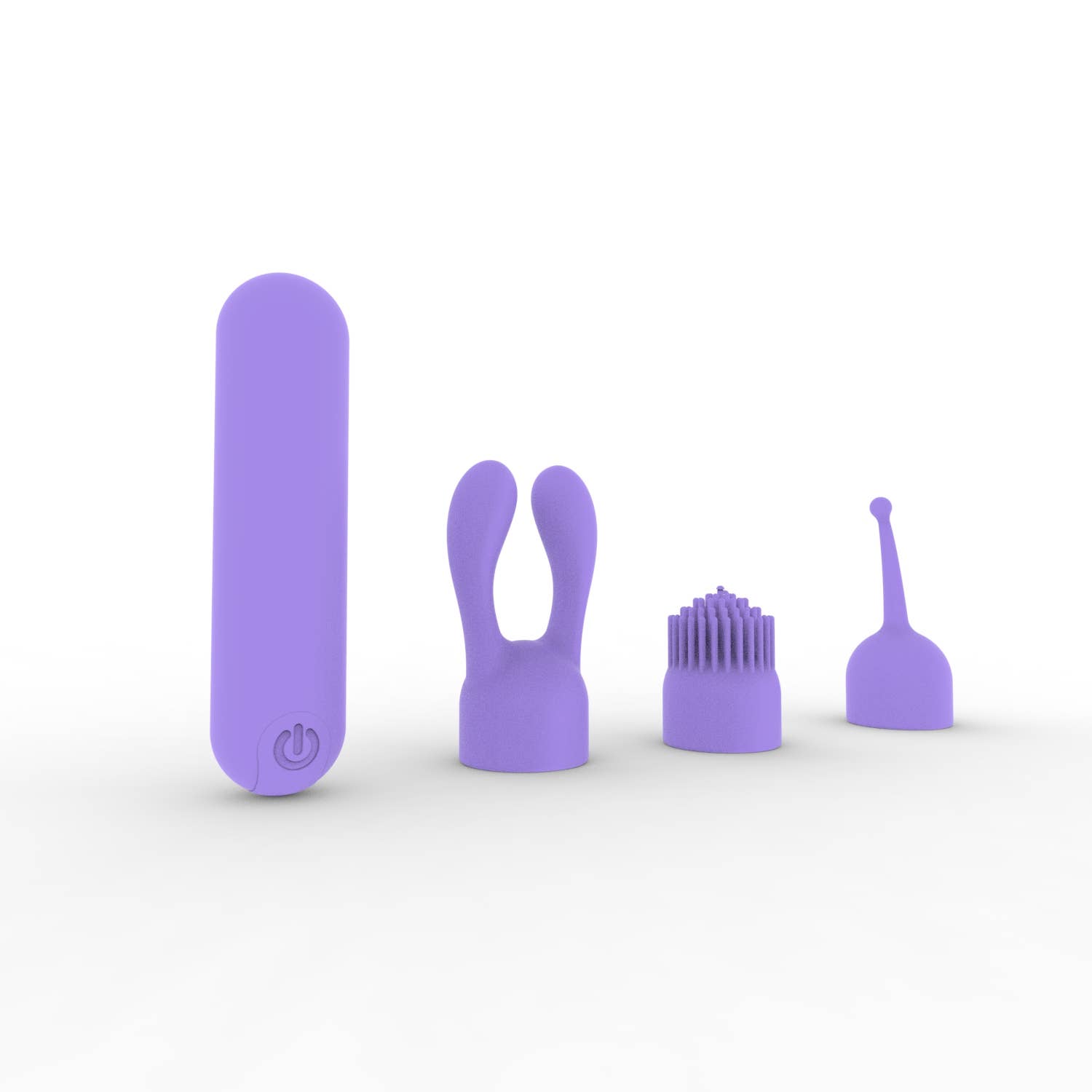 Liebe Seele - Wholesale Sex Toy - Dynamic Rainbow Silicone Bullet Vibrator - Purple0