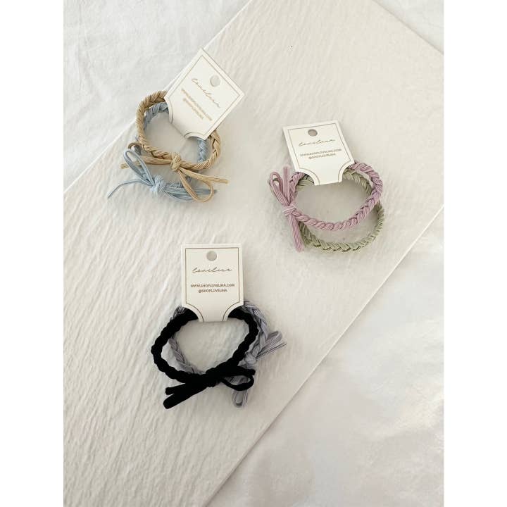 Assorted Hairties 2PC Set - Hair Tie for wholesale on Faire