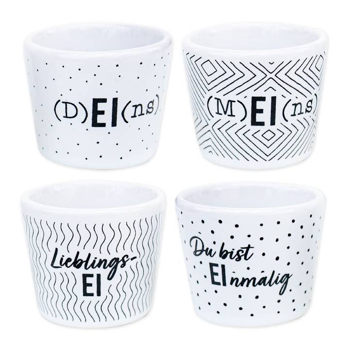 Coquetiers en papier cerf-volant 4 - mEIns/dEIns pour la vente par Papierdrachen