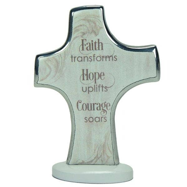 Faith Transforms Prayer Cross for wholesale by Abbey + CA Gift