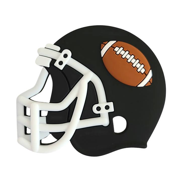 FOOTBALL HELMET Teether - Black for wholesale by SloaneandBlake