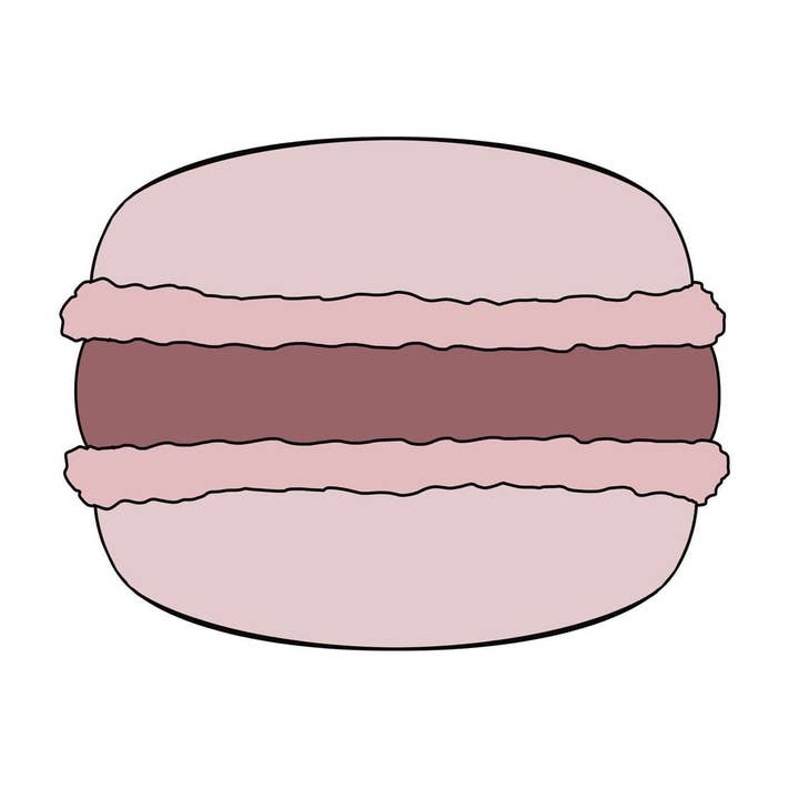 Cortador de Bolachas 3D em PLA Seguro para Alimentos Macaron por atacado de Maison’s Custom Cutters