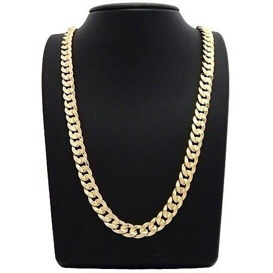 FASHIONISTAAA - Wholesale Link & Chain Necklace - 14k Gold Cuban Link Chain 24''