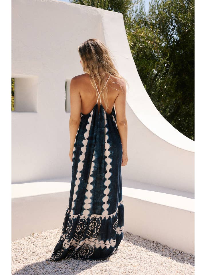 Indigo Drifters Krishna Maxi for wholesale on Faire
