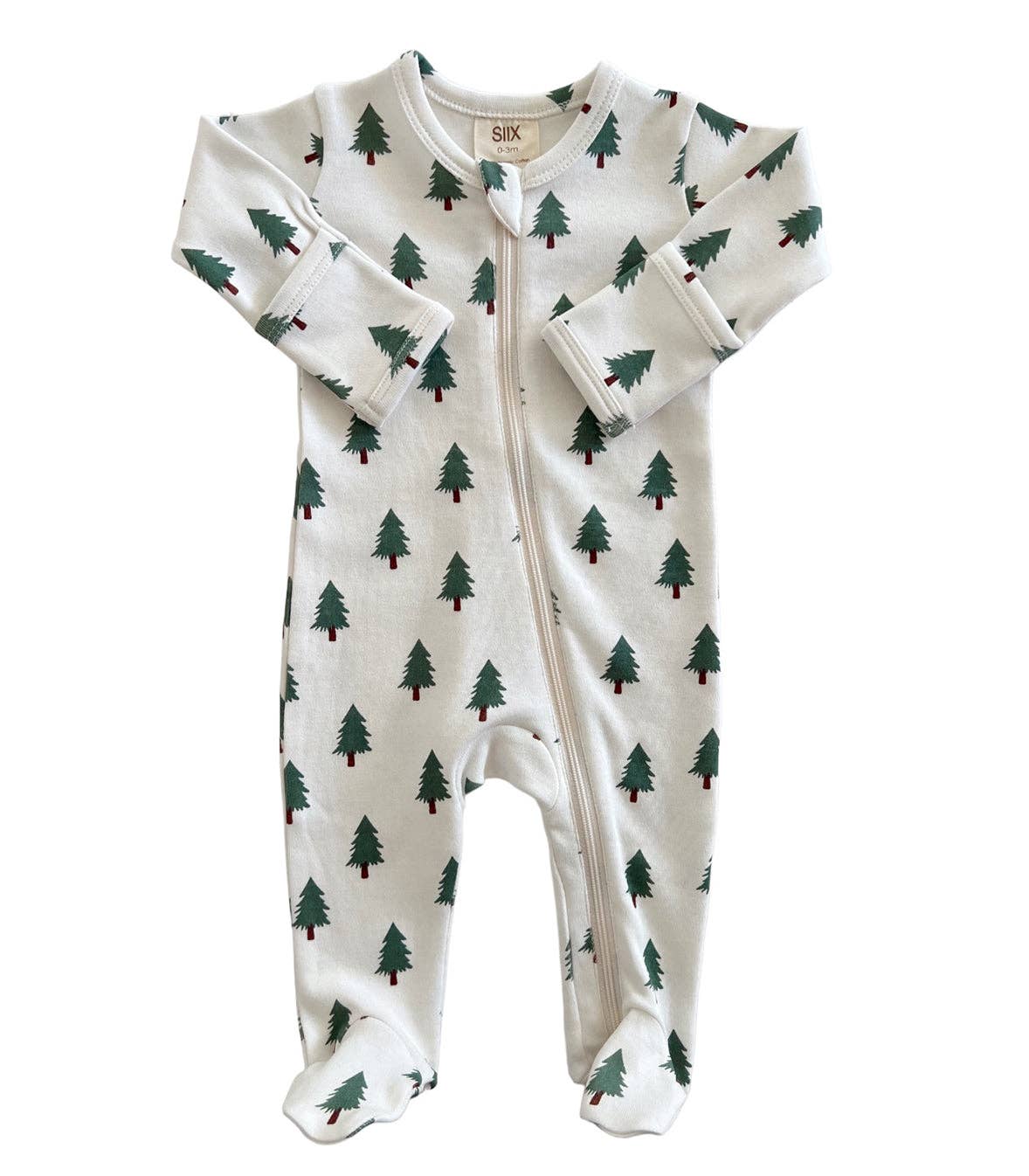 SIIX Collection - Wholesale Sleepsuit - Baby - Trees / Organic Zip Footie2