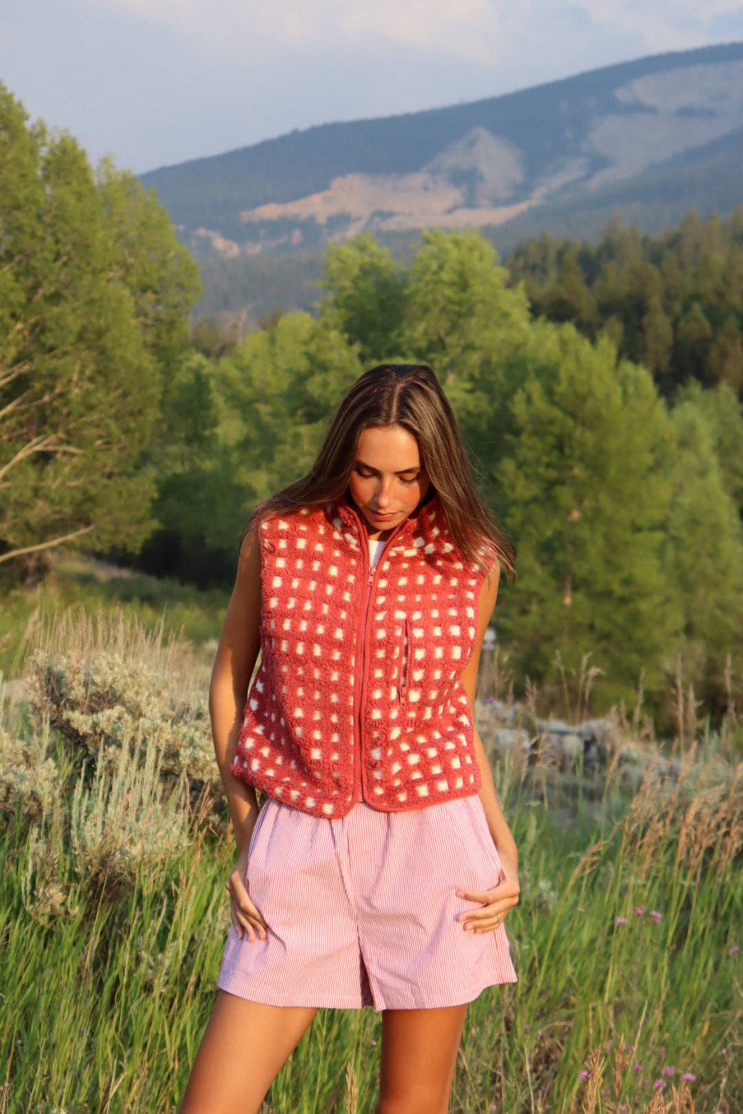 Midnight Lunch - Wholesale Outerwear Vest - Women's - Montana Vest | Signature Red8