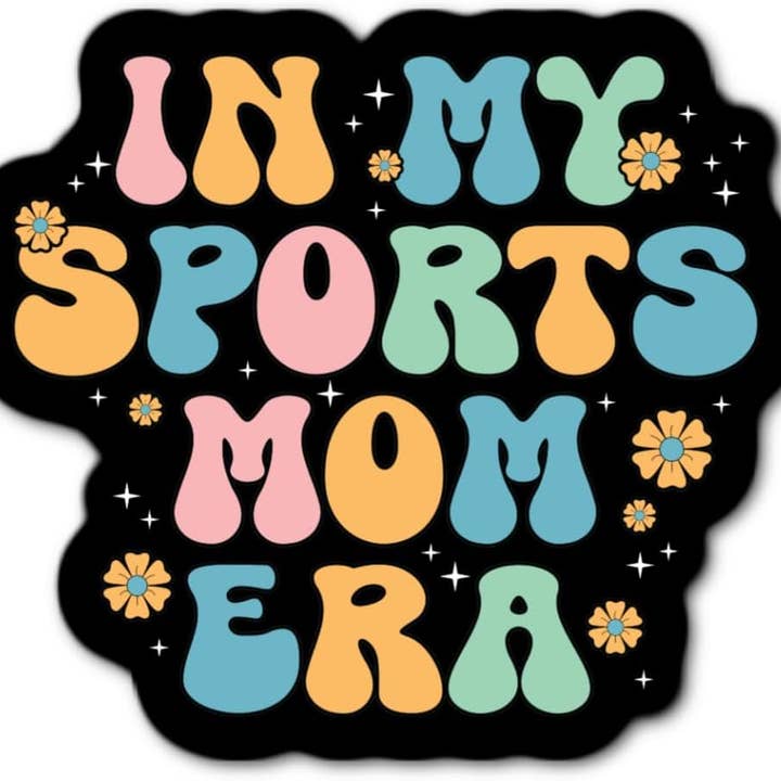 I min sportsmor-æra vandtæt klistermærke for engroshandel hos Lyrical River Designs