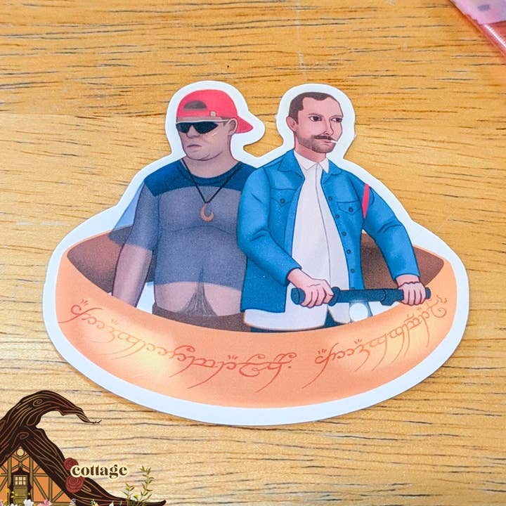 Sam and Frodo LOTR Vinyl Sticker for Laptop or Tablet for wholesale by Witchbriar Cottage