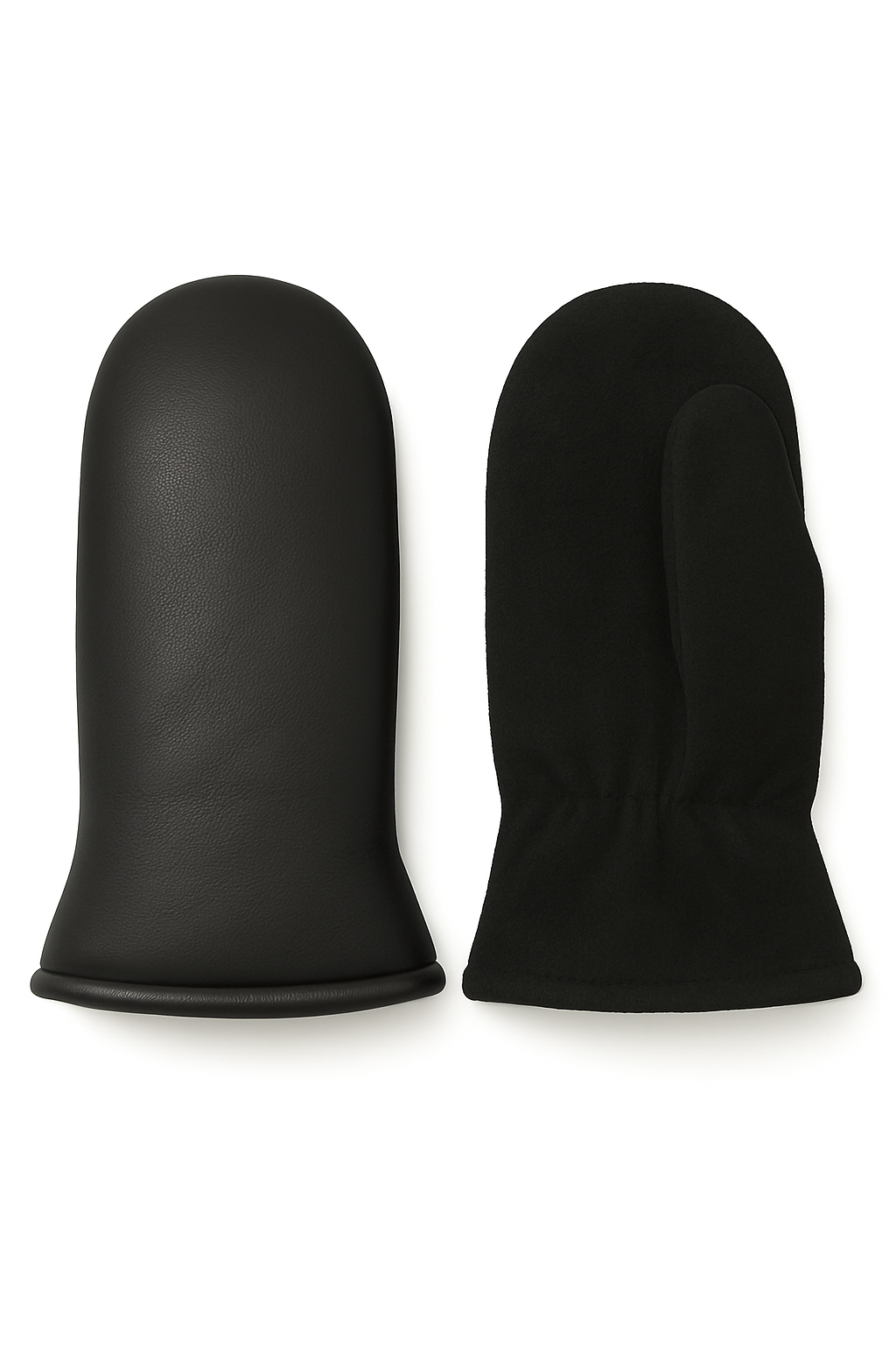 Allesco Inc. - Wholesale Mittens - Women's - LADIES VEGAN LEATHER & FAUX SUEDE MITT WITH FAUX FUR LINING0