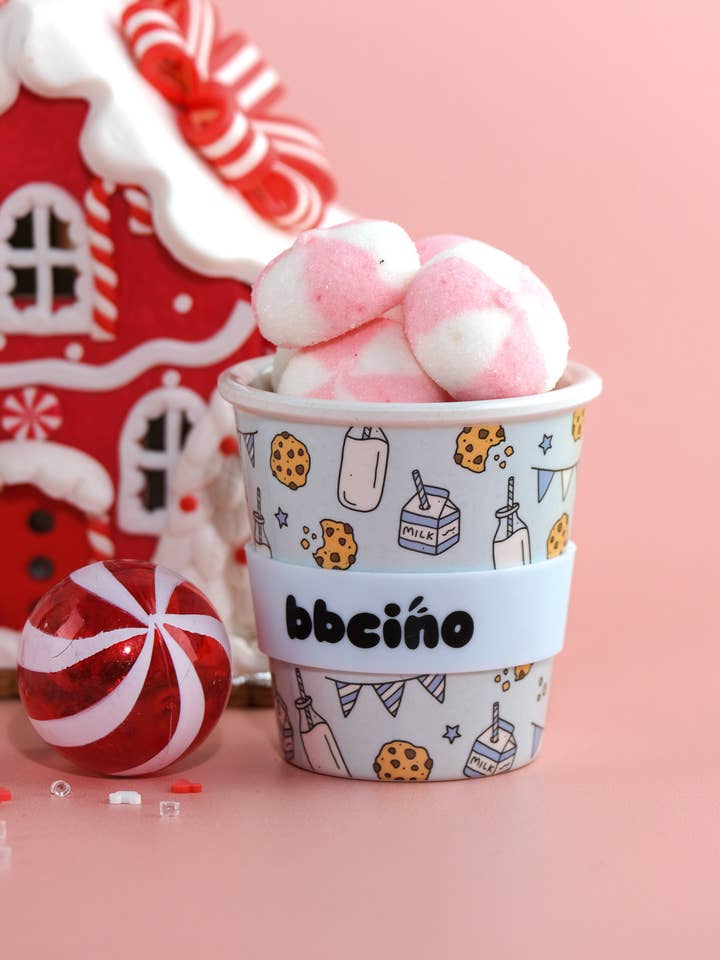 Tough Cookie in Blue Babycino Cup - 120ml (STRAW INCLUDED) for wholesale by BBcino