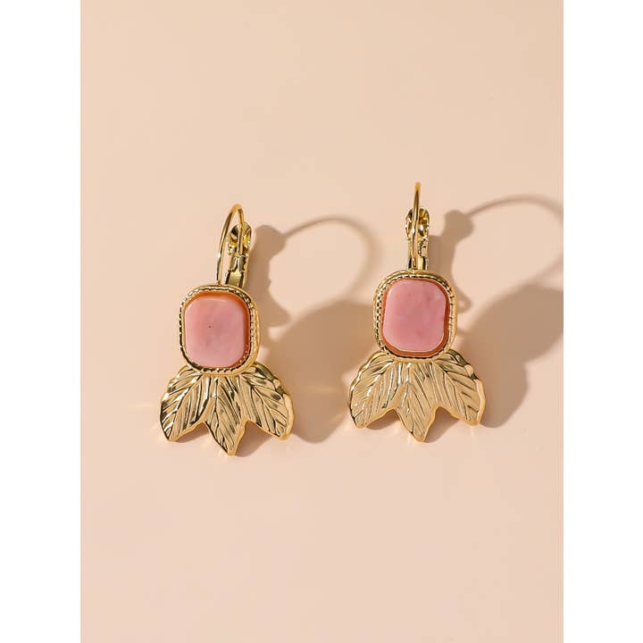 Blossom bijoux - Wholesale Dangle Earrings - 24BOA123 Stainless Steel Sleeper Earrings4