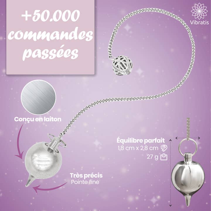 Vibratis - Wholesale Meditation Supplies - Radiesthesia fortune-telling clock - Thot + silver drop2