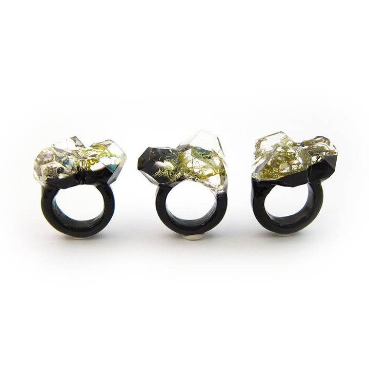 Terrarium Resin Ring | Size 5.5 US - Style 3D for wholesale by Squidlicks