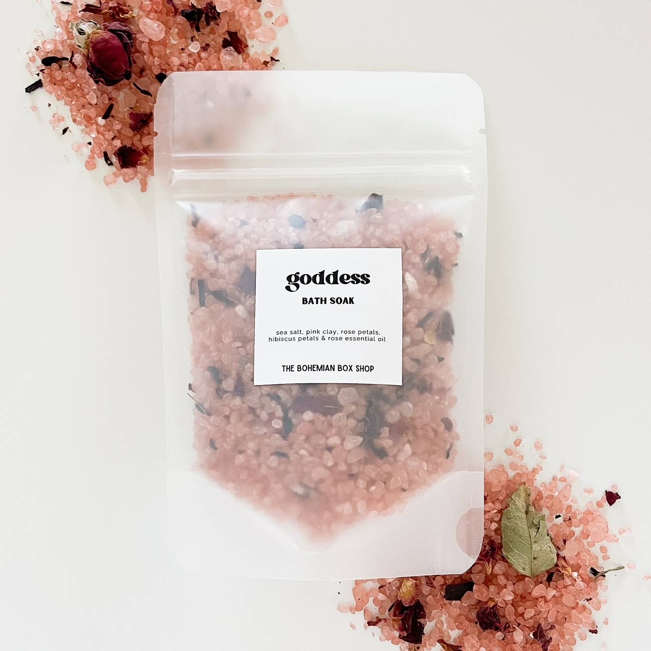 The Bohemian Box Shop - Wholesale Bath Soak/Milk - Goddess Bath Soak Packet - 2oz or 4oz Bath Salts