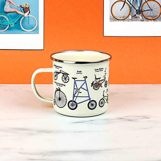 Gift Republic - Vendita all'ingrosso Tazza - Tazza smaltata con bici