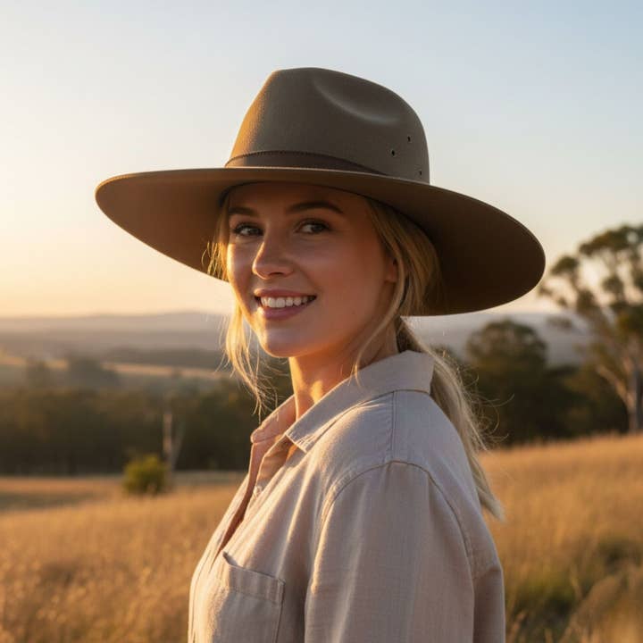 Jacaru 1859 Wool Felt Fedora Hat for wholesale by Jacaru Australia