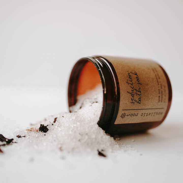 Soulistic Root - Essential Oils & Self Care Gifts - Wholesale Bath Salts - Rose Petal Bath Salt | Made With Herbs & Dried Flowers