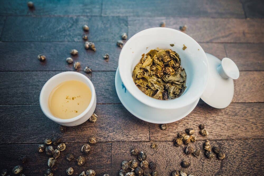 Western Immortal - Wholesale Loose Tea - Organic Jasmine Pearls1